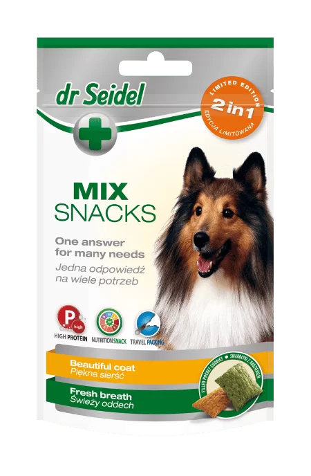 DR Seidel snacks voor honden - MIX 2 in 1 voor een mooie vacht & frisse adem