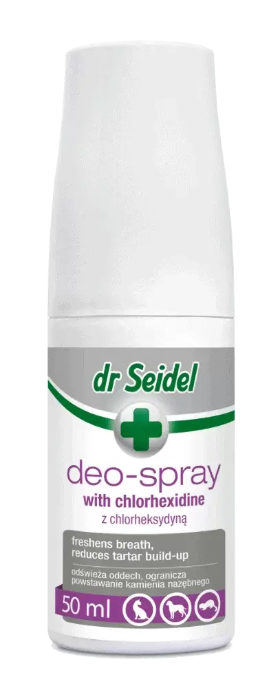 Deo-Spray met chloorhexidine voor tandhygiëne