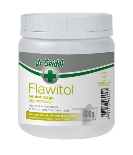 Flawitol poeder voor senior honden, met Chondroïtine en Glucosamine