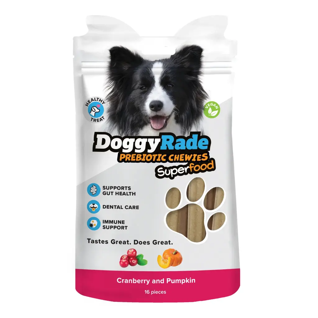 DoggyRade Prebiotic Chewies - Superfood cranberry, pumpkin 100g