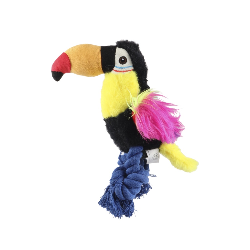 Toucan Plush Toy with rope 26cm