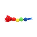 Toy with plush beads